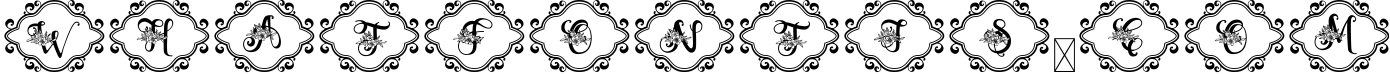Zahiya Monogram Font - 4 Style Monogram 3