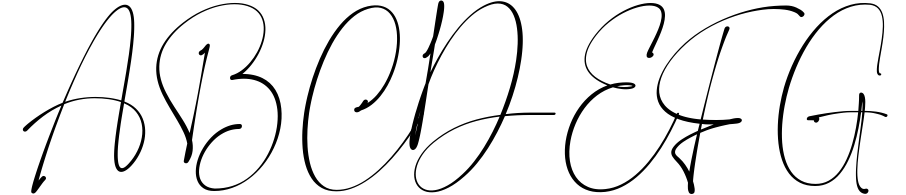 Fiosthic-Modern Signature Font Sample