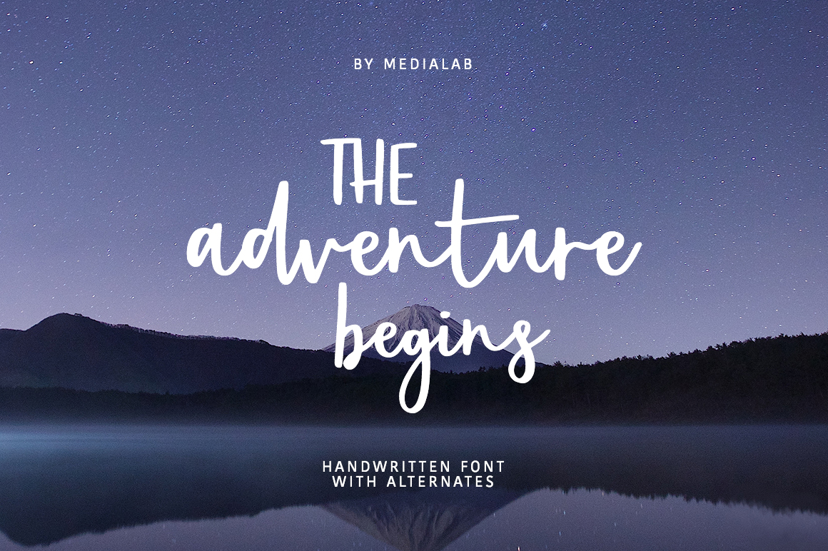 best script font for logo adventures