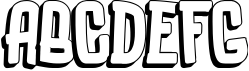 Luducudu Layered Typeface Sample