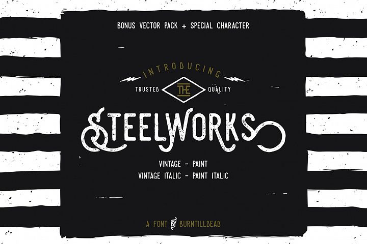 Free Steelworks Bonus 20 Off Script Fonts